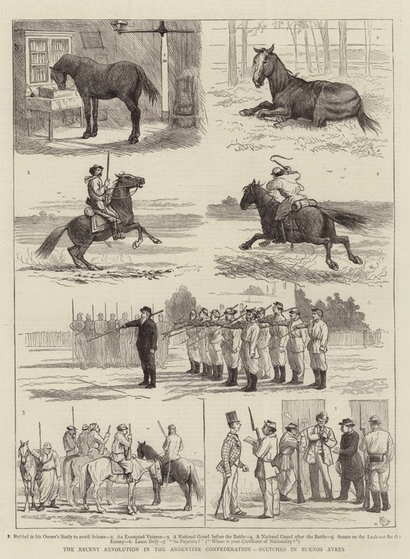 The Recent Revolution in the Argentine Confederation, Sketches in Buenos Ayres by Alfred Chantrey Corbould