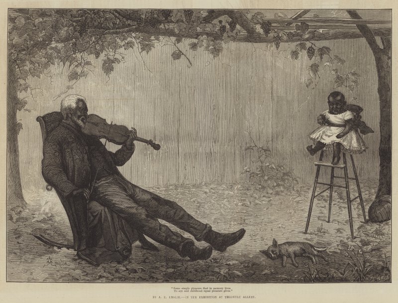 Some simple pleasure that in memory lives by Alfred Edward Emslie
