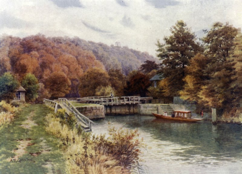 Cookham Lock by Alfred Robert Quinton