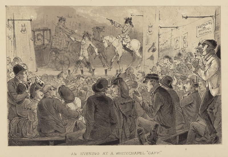 An Evening at a Whitechapel Gaff by Alfred Concanen