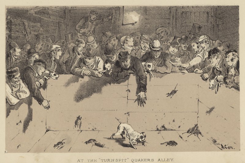 At the Turnspit, Quakers Alley by Alfred Concanen