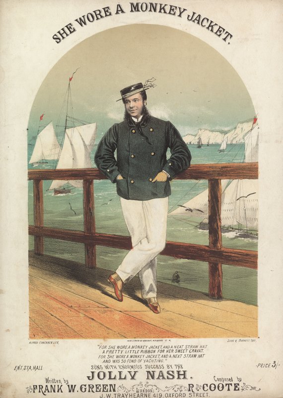 She Wore a Monkey Jacket by Alfred Concanen