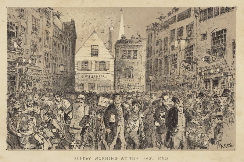 Sunday Morning at the East End by Alfred Concanen