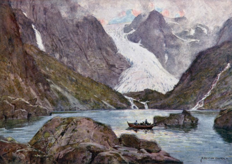 Bondhus Glacier, Hardanger Fjord by Alfred Heaton Cooper