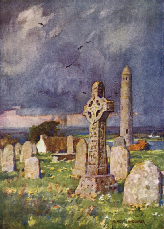 Clonmacnoise, County Roscommon by Alfred Heaton Cooper
