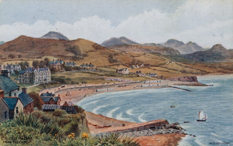 Criccieth Bay from the Castle by Alfred Robert Quinton