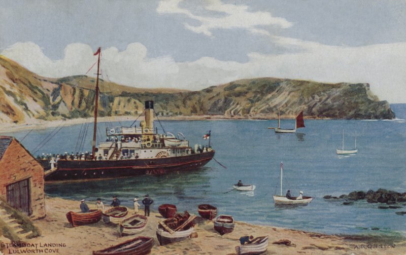Steamboat Landing, Lulworth Cove by Alfred Robert Quinton
