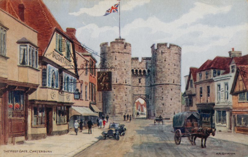 The West Gate, Canterbury by Alfred Robert Quinton