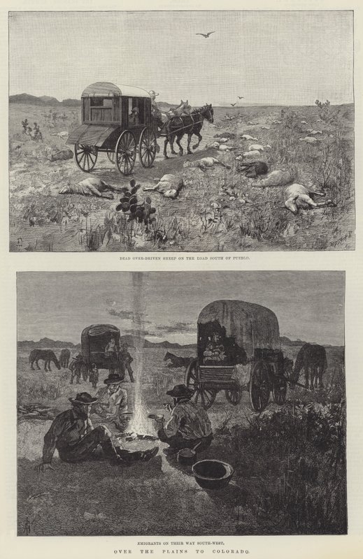 Over the Plains to Colorado by Amedee Forestier