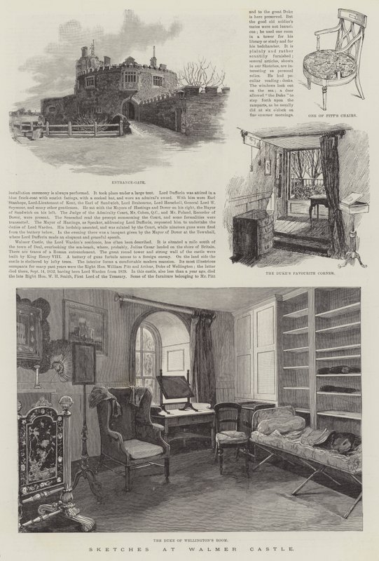 Sketches at Walmer Castle by Amedee Forestier