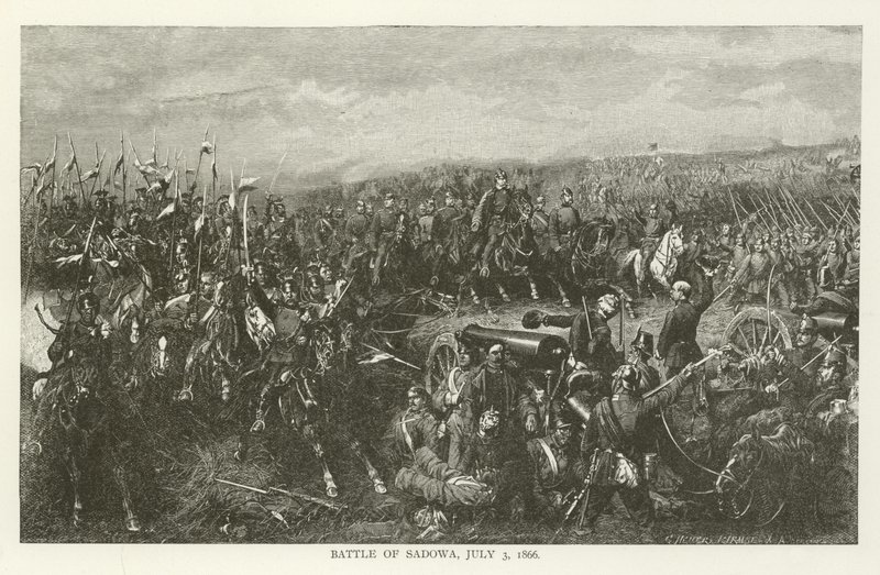 Battle of Sadowa, 3 July 1866 by American School
