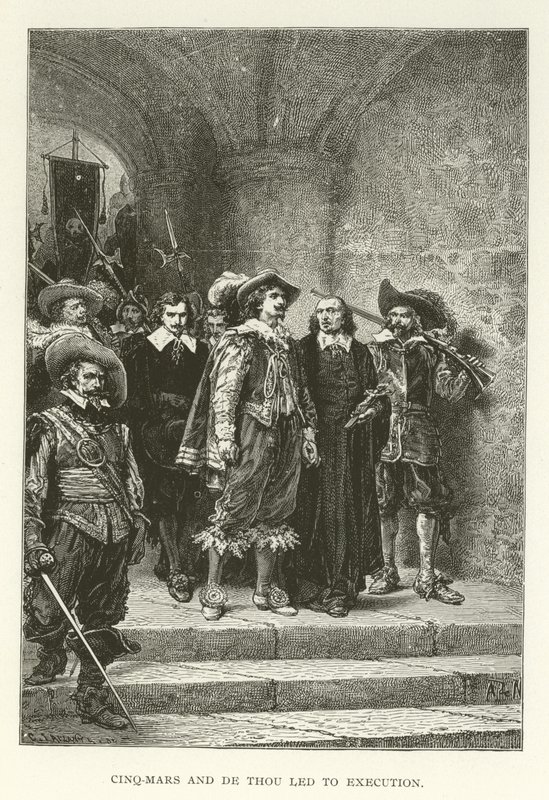 Cinq-Mars and de Thou led to execution by American School