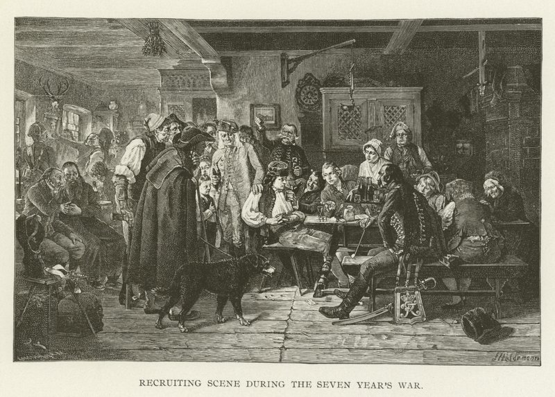 Recruiting Scene during the Seven Years War by American School