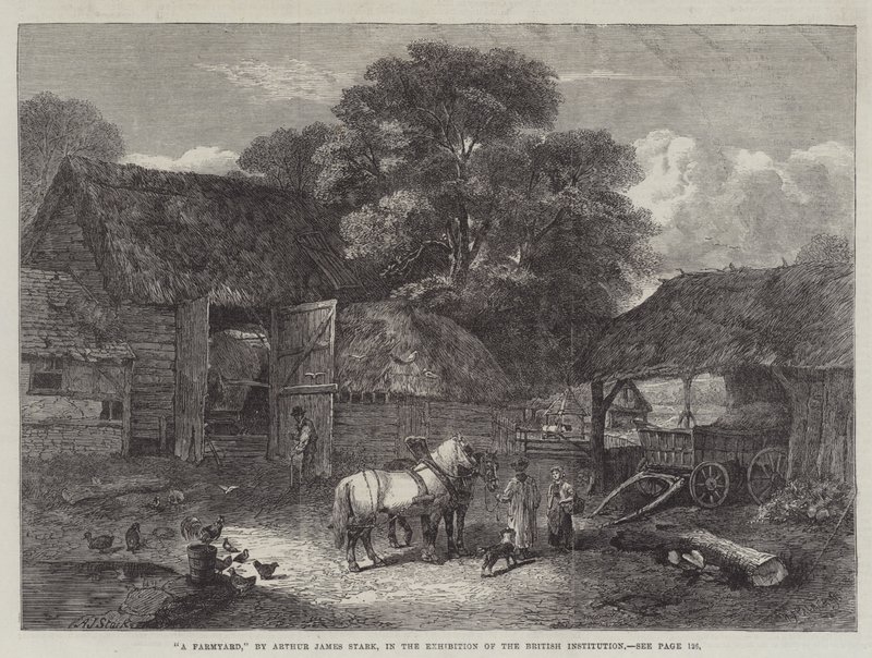 A Farmyard by Arthur J. Stark