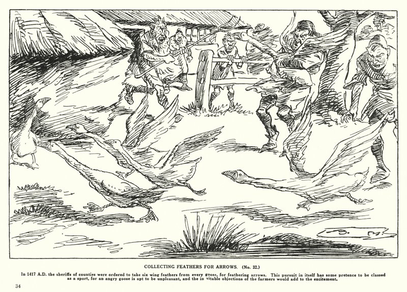 Collecting Feathers for Arrows by Arthur Moreland