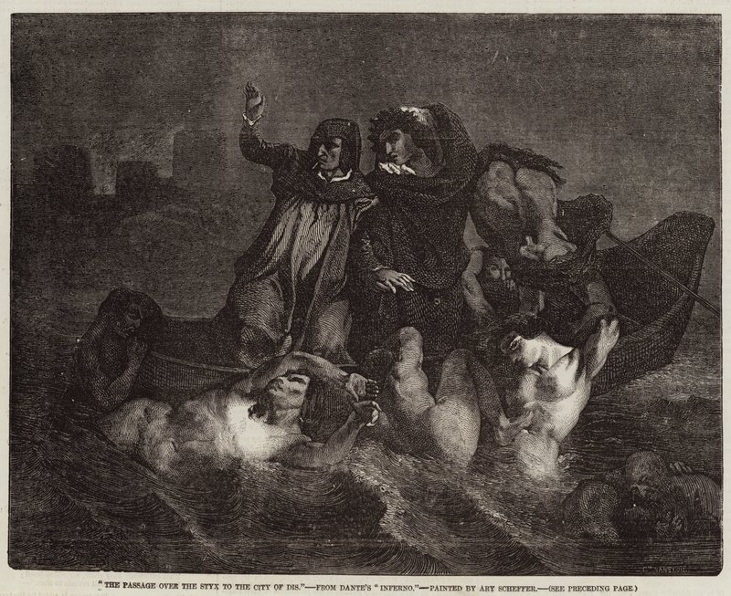 The Passage over the Styx to the City of Dis by Ary Scheffer