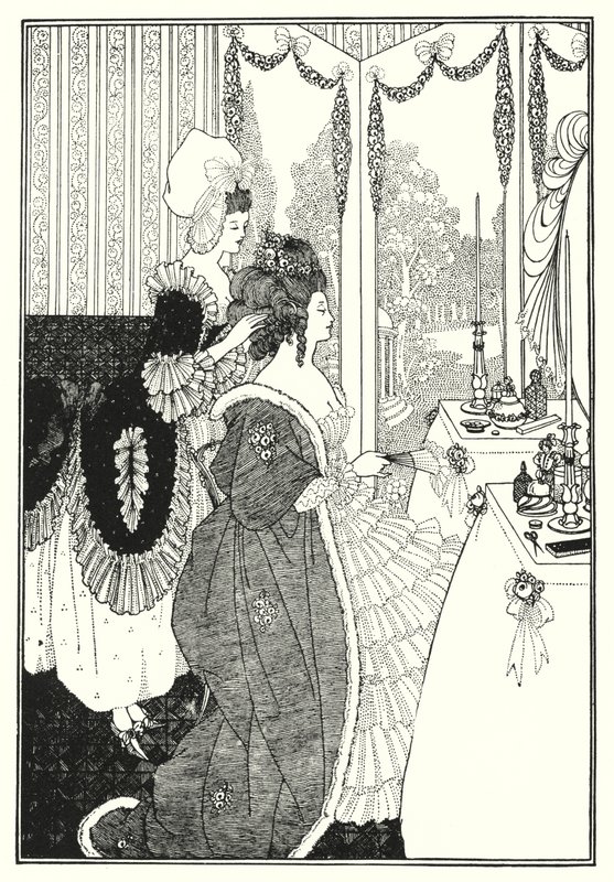 The Toilet (engraving) by Aubrey (after) Beardsley