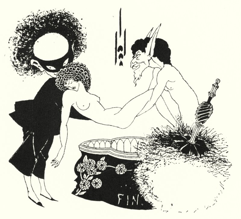 Design for tailpiece by Aubrey Beardsley