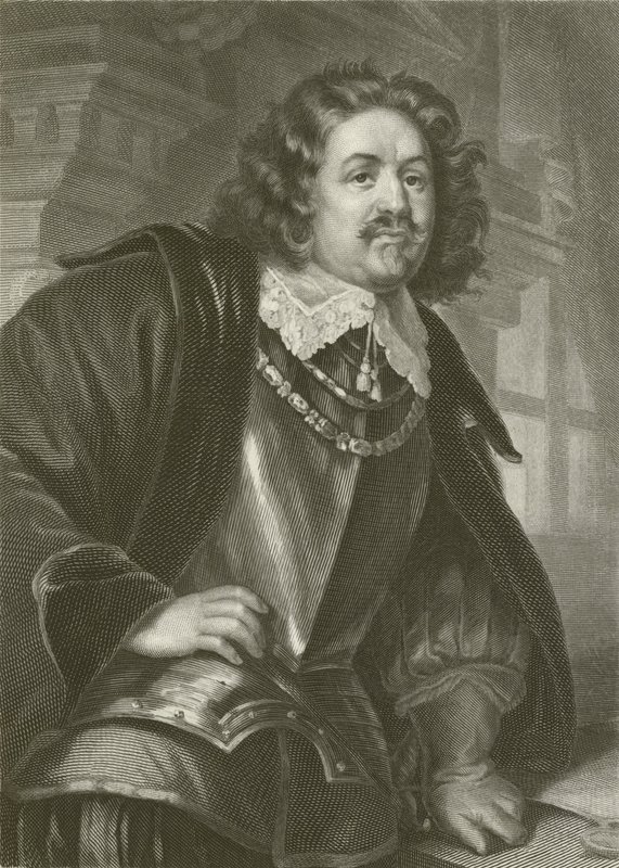 Octavio Piccolomini (engraving) by August Friedrich Pecht