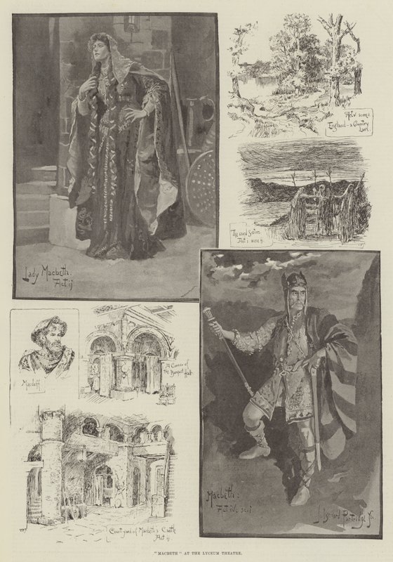 Macbeth at the Lyceum Theatre by Bernard Partridge
