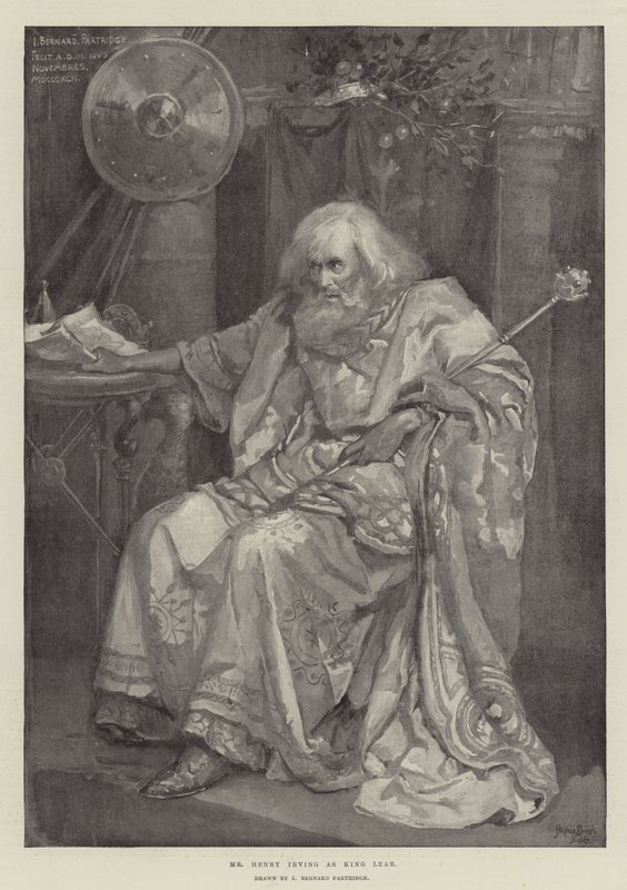 Mr Henry Irving as King Lear by Bernard Partridge