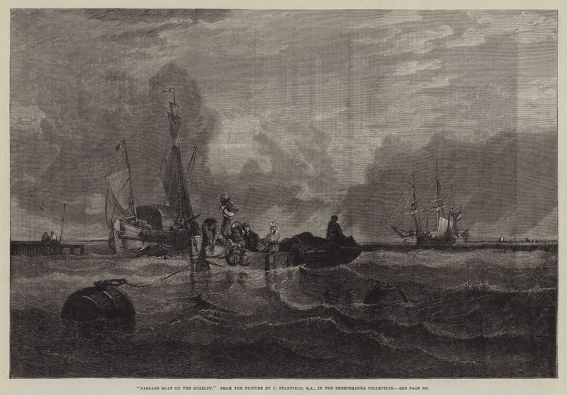 Passage Boat on the Scheldt by C. Stanfield