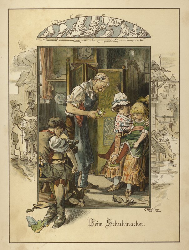 At the shoemaker