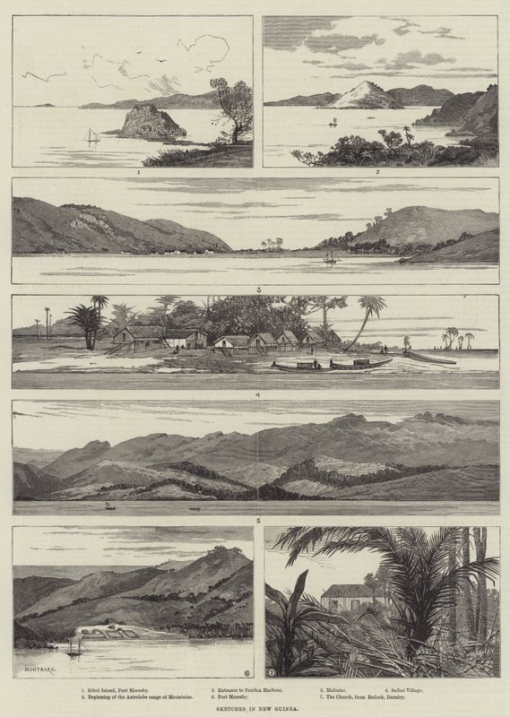 Sketches in New Guinea by Charles Auguste Loye