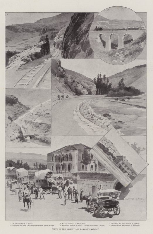 Views on the Beyrout and Damascus Railway by Charles Auguste Loye