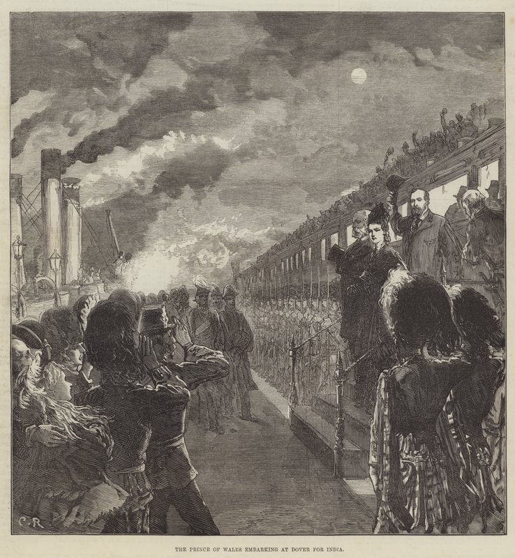 The Prince of Wales embarking at Dover for India by Sir John Charles Robinson