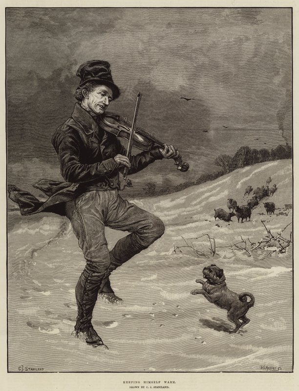 Keeping Himself Warm by Charles J. Staniland