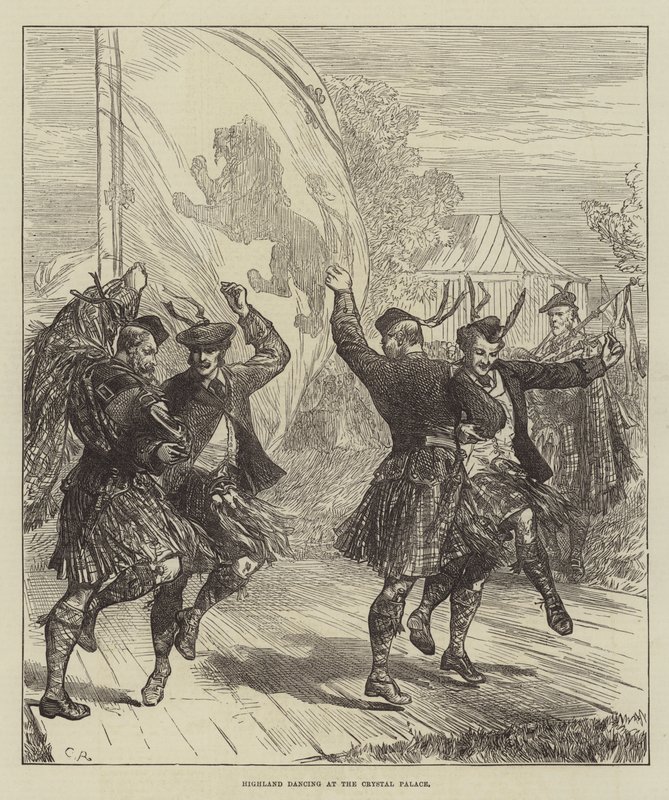 Highland Dancing at the Crystal Palace by Sir John Charles Robinson