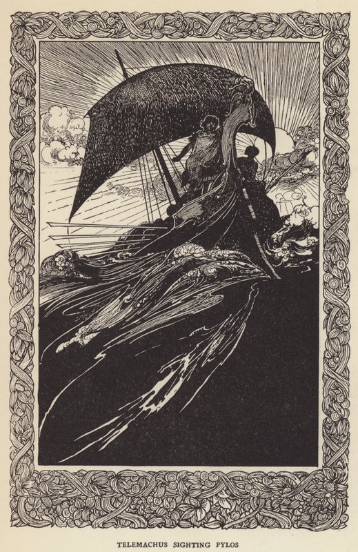 Telemachus sighting Pylos by Sir John Charles Robinson