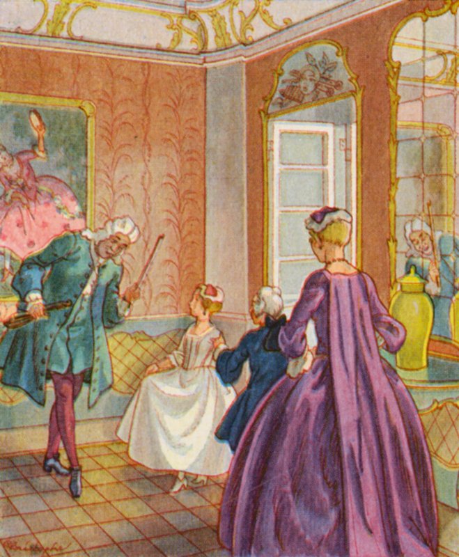 Dancing Lesson by Christophe (1856 1945)