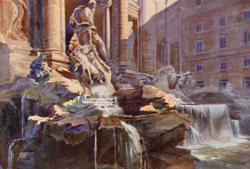 Fountain of Trevi, Rome by Commendator Formilli
