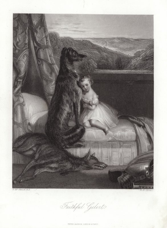 Faithful Gelert by Daniel Maclise
