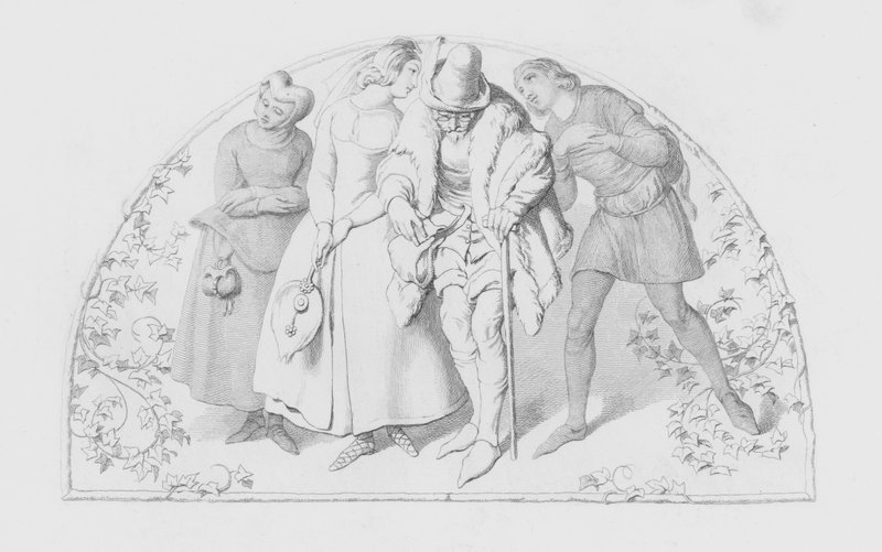 Shakespeare, The Lean and Slippered Pantaloon by Daniel Maclise