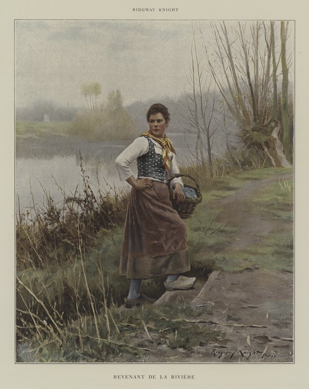 Returning from the River by Daniel Ridgway Knight