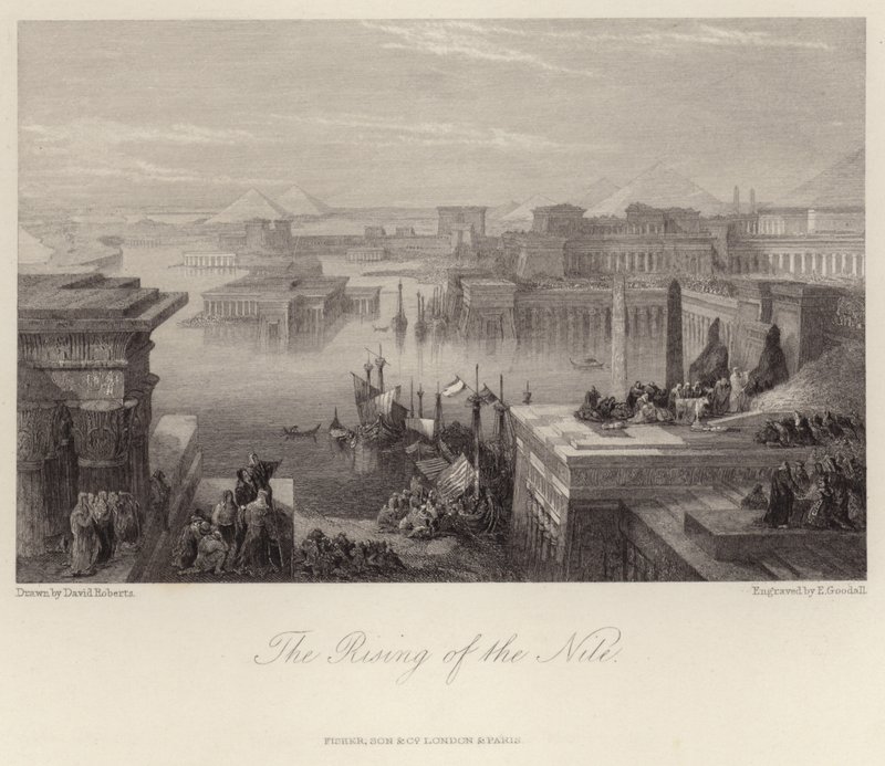 The Rising of the Nile by David Roberts