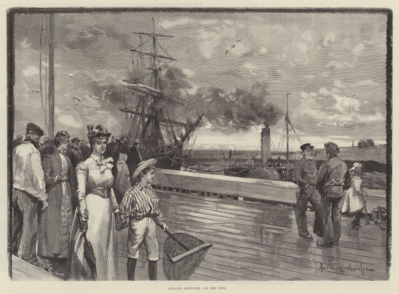 Seaside Sketches, on the Pier by Davidson Knowles