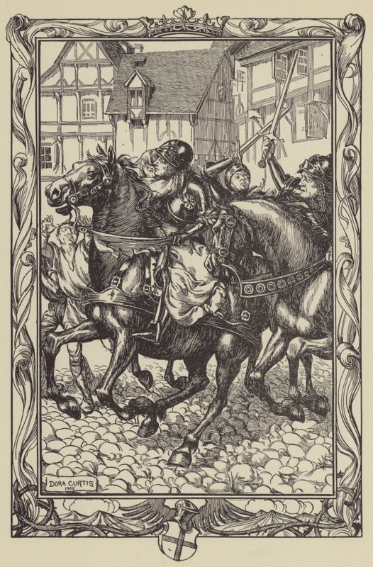 Rushed Upon the Astonished Throng by Dora Curtis