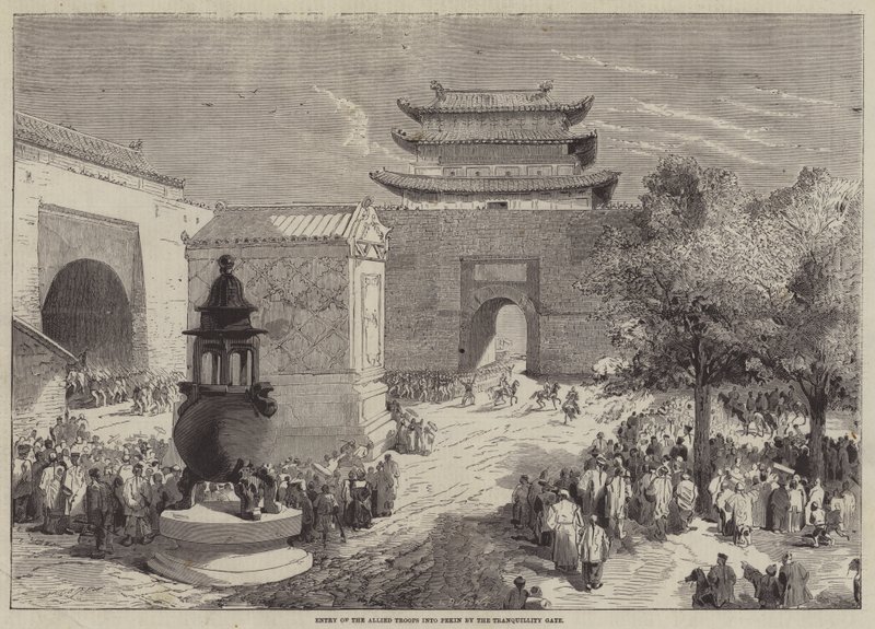 Entry of the Allied Troops into Peking by the Tranquillity Gate by Edmond Morin