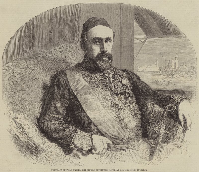 Portrait of Fuad Pacha, the Newly-Appointed Imperial Commissioner in Syria by Edmond Morin