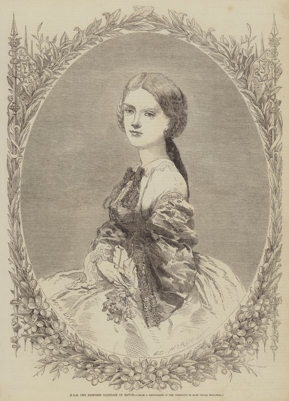 HRH the Princess Clotilde of Savoy by Edmond Morin