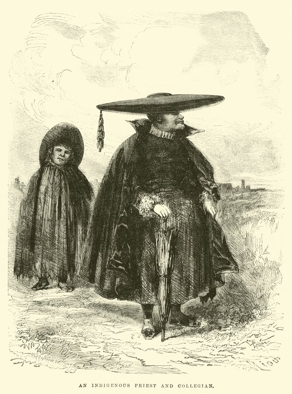 An Indigenous Priest and Collegian by Edouard Riou