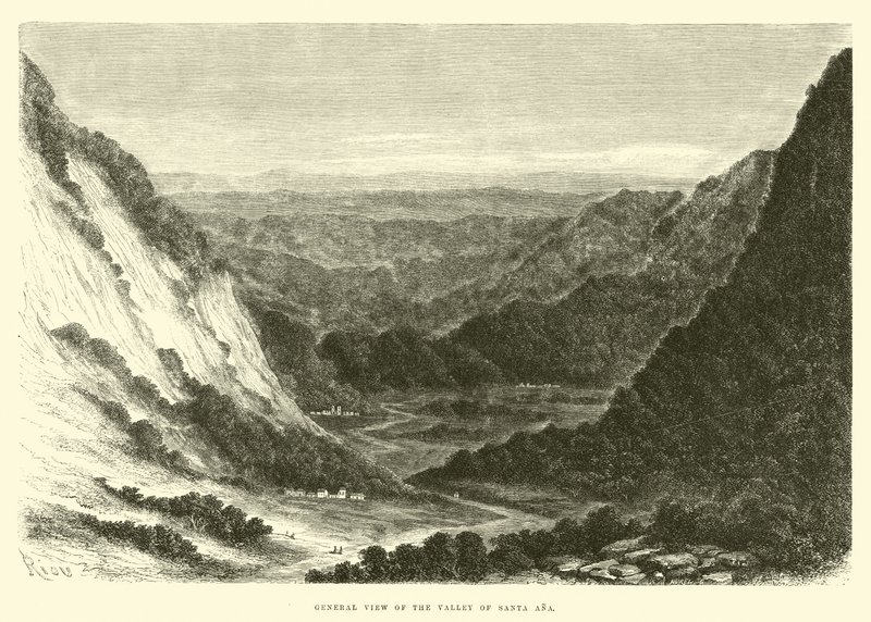 General View of the Valley of Santa Ana by Edouard Riou