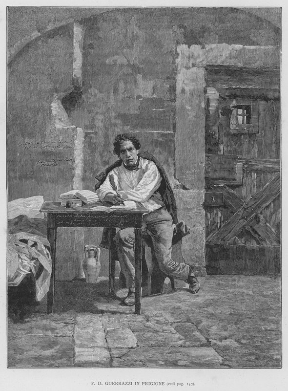 F. D. Guerrazzi in Prison by Edouardo Matania