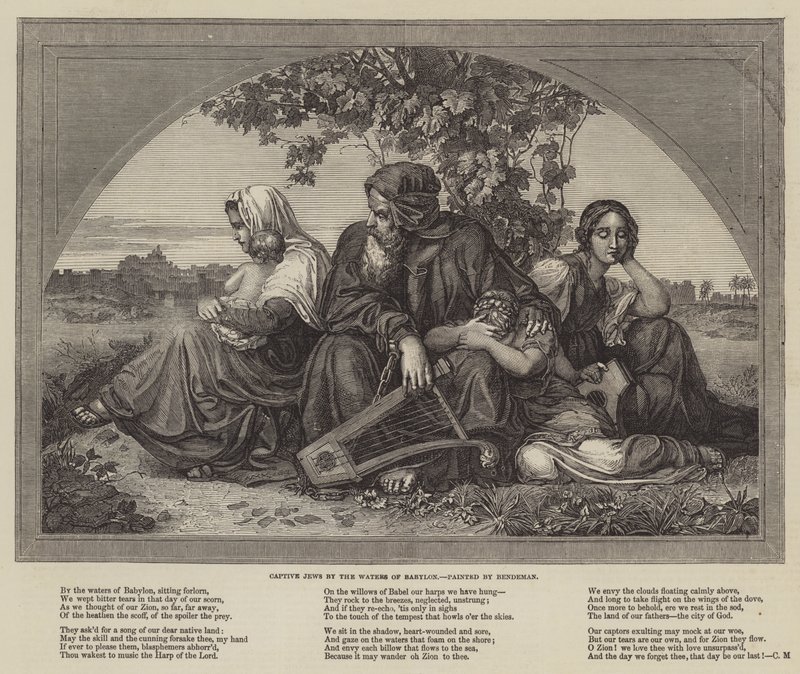 Captive Jews by the Waters of Babylon by Eduard Bendemann
