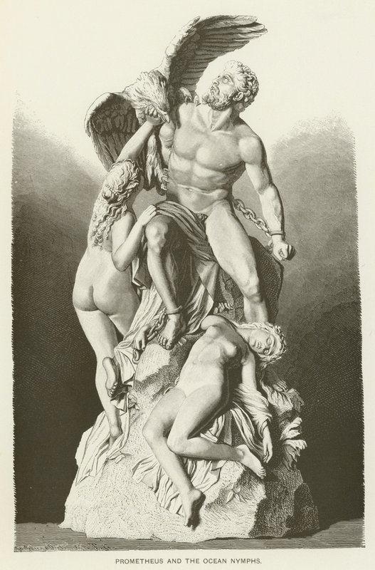 Prometheus and the Ocean Nymphs by Eduard Muller