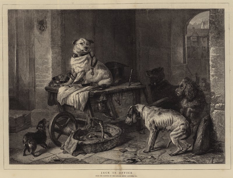 Jack in Office by Edwin Landseer